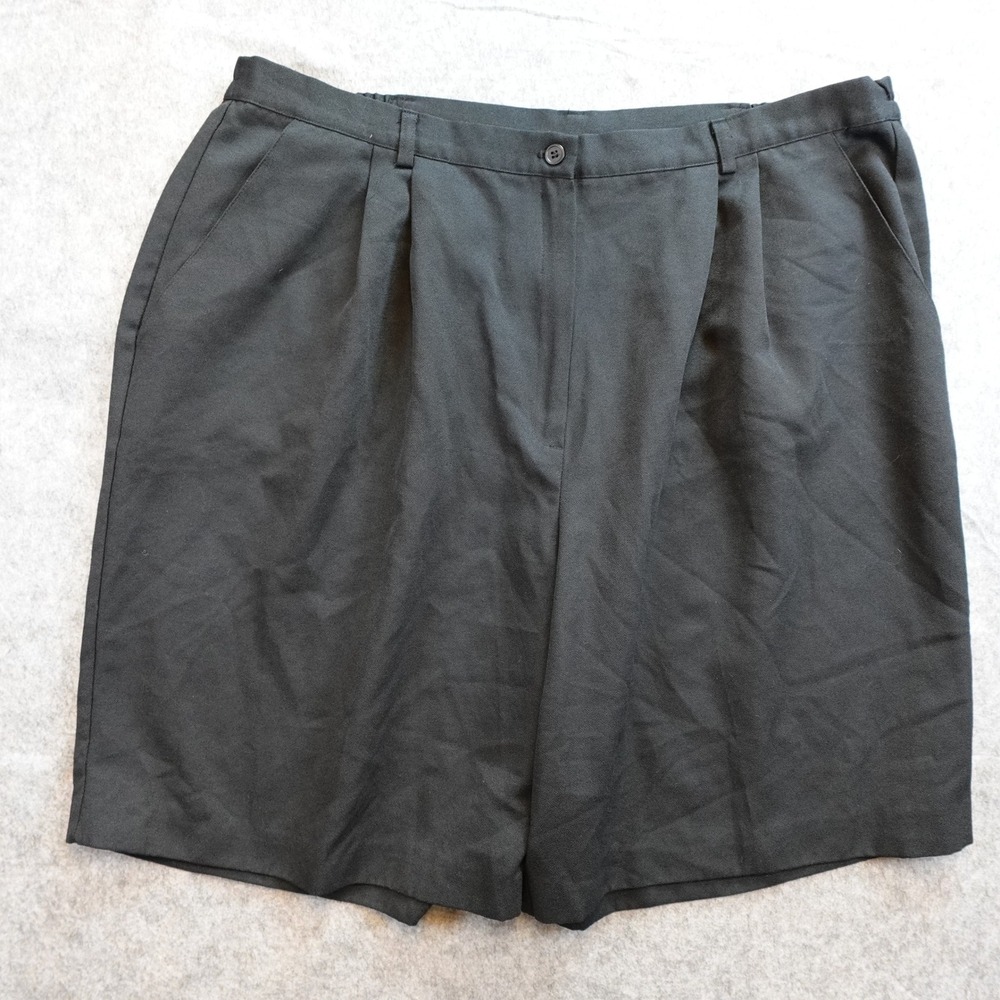 Vintage Casablanca Shorts Womens 24W Black Culotte Pleated Avant Garde